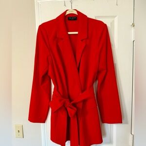 Red Lane Bryant suit jacket